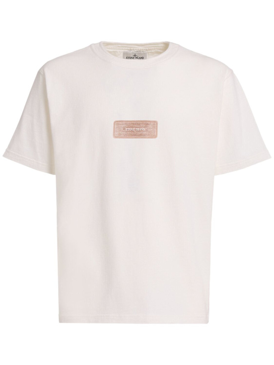 Stone Island: T-Shirt aus Baumwolljersey