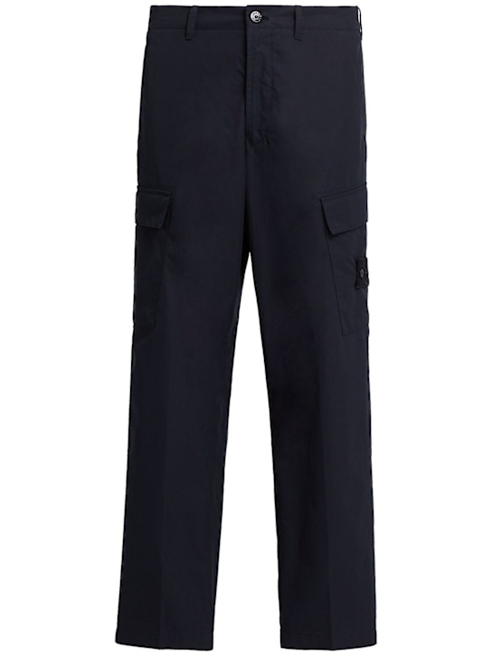 Stone Island: Weatherproof cotton canvas pants