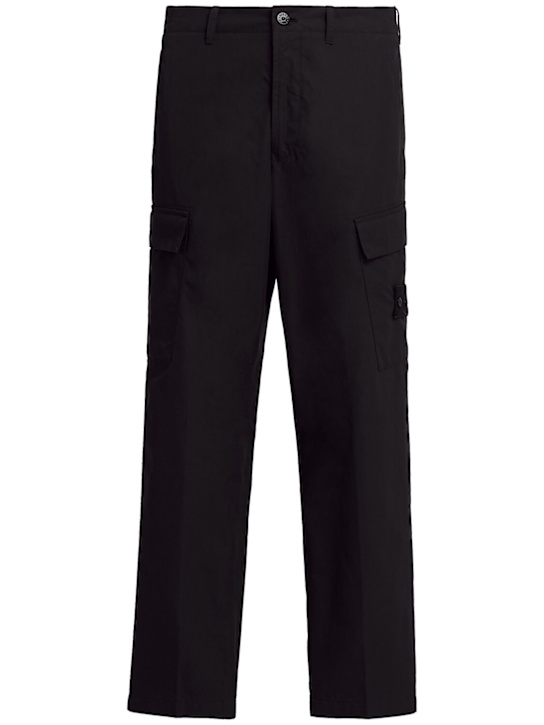 Stone Island - Weatherproof cotton canvas pants