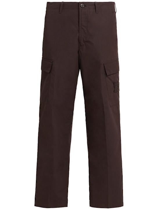 Stone Island - Weatherproof cotton canvas pants