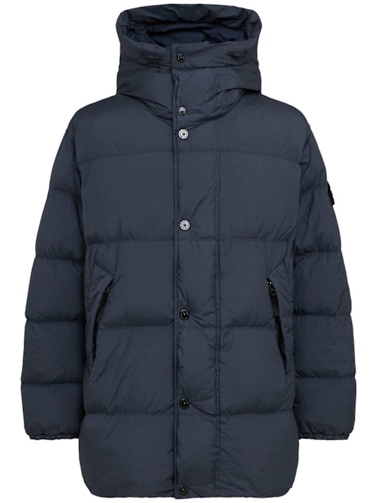 Stone Island: Piumino parka corto in nylon