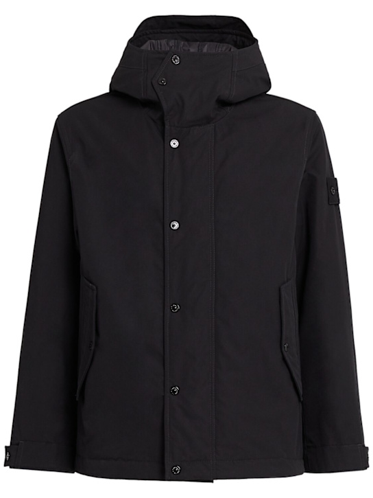 Stone Island - Weatherproof cotton canvas short parka
