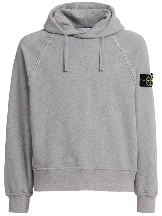 Stone Island - Brushed cotton sweatshirt hoodie
