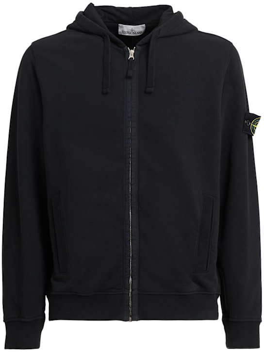 Stone Island - Brushed cotton sweatshirt hoodie