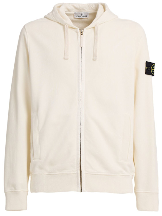 Stone Island - Brushed cotton sweatshirt hoodie