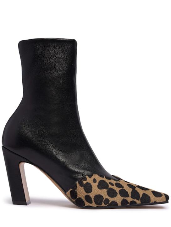 Khaite - 85mm hohe Stiefel mit Leo-Print „Nevada“