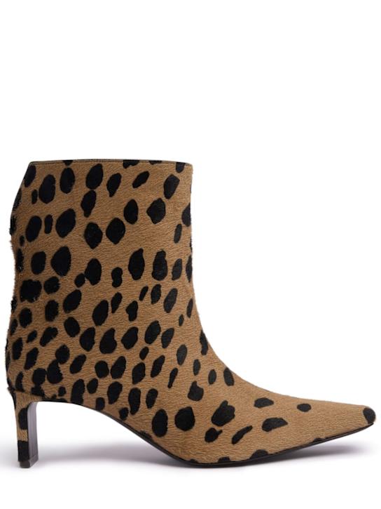Khaite - 55mm hohe Stiefeletten mit Leo-Print „Ona“