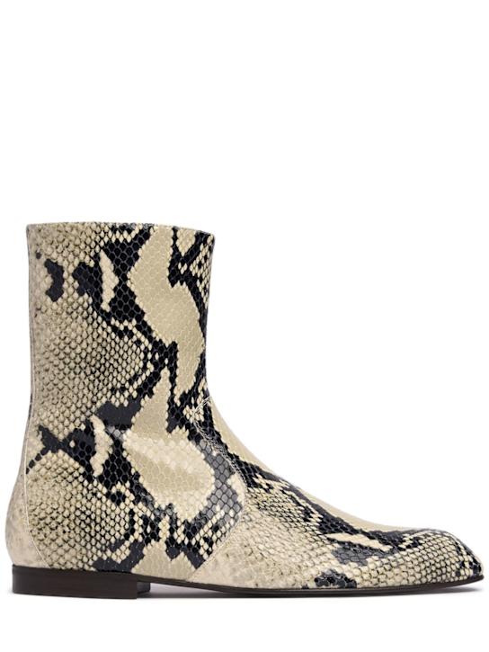 Khaite - Stiefel mit Pythondruck „Colt“