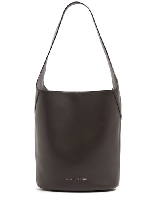 Brunello Cucinelli - Glossy nappa tote bag