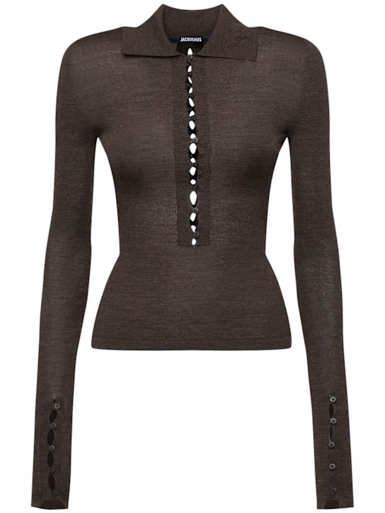 Jacquemus: Pull Le polo merino