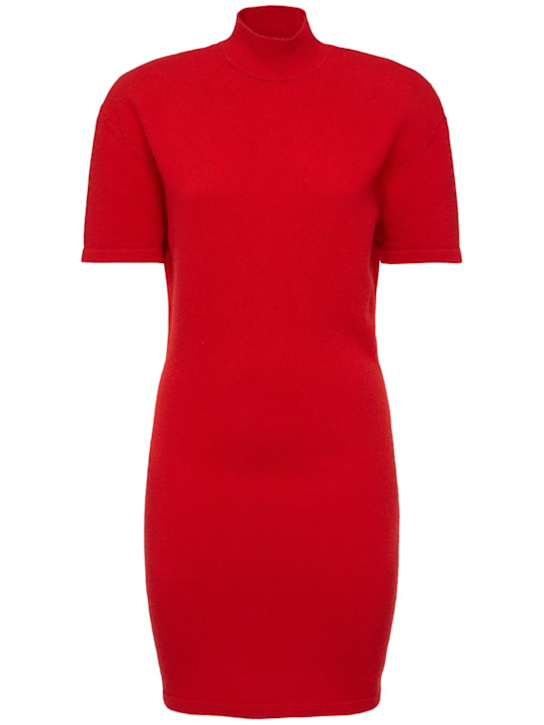 Jacquemus - Robe courte en laine La Robe maille castagna