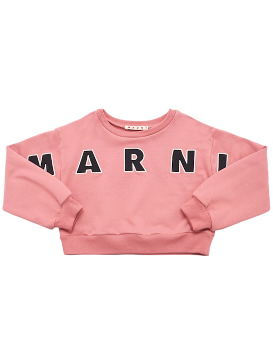 Marni Junior: Sweatshirt aus Baumwolle mit Logo