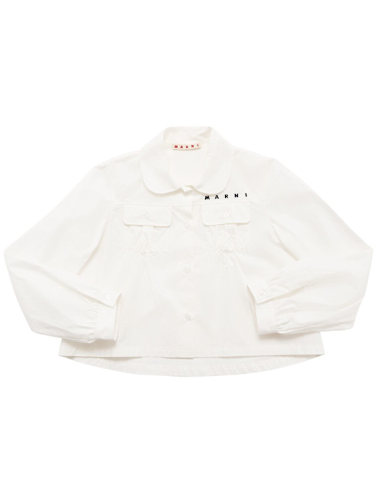 Marni Junior: Camicia in popeline di cotone