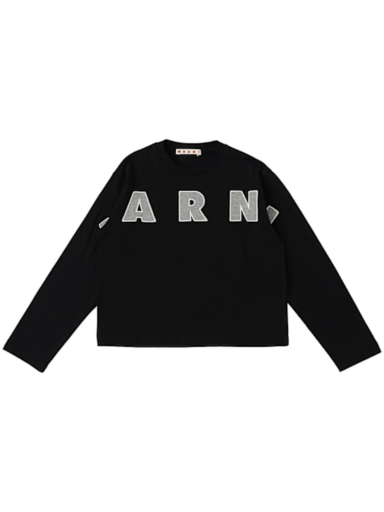 Marni Junior: Camiseta de jersey de algodón estampada