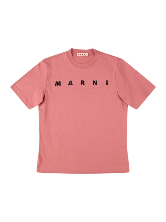Marni Junior: Bedrucktes T-Shirt aus Baumwolljersey