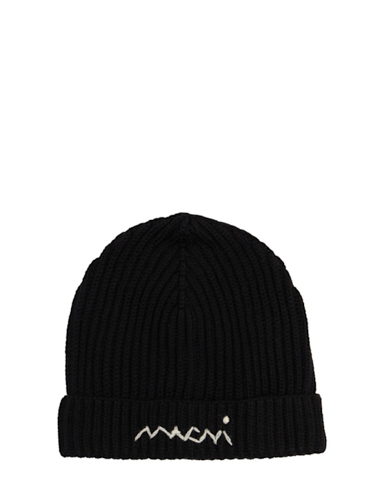Marni Junior: Cappello beanie in maglia di misto lana
