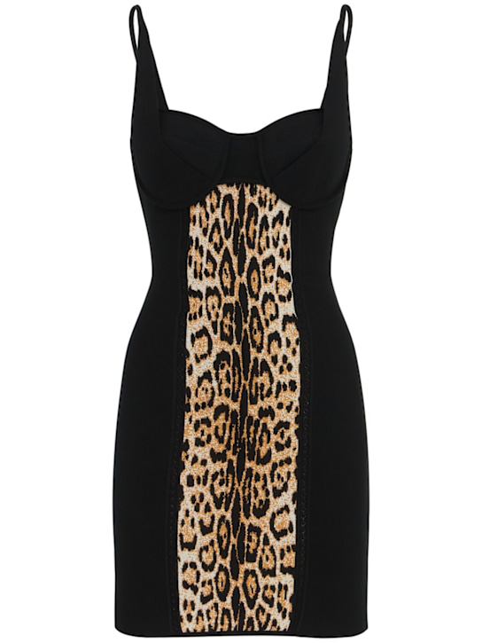 Roberto Cavalli - Mini-robe en viscose stretch