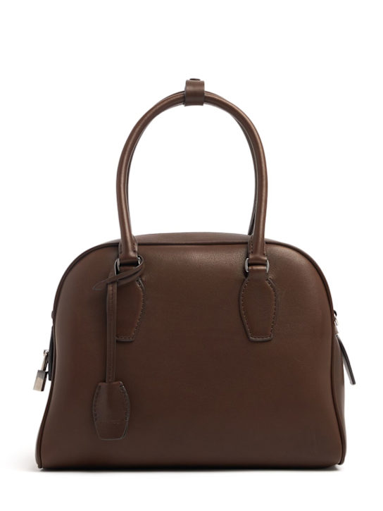 The Row: India 10 saddle leather top handle bag