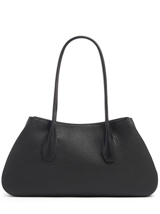 The Row - Alger vintage grain leather shoulder bag