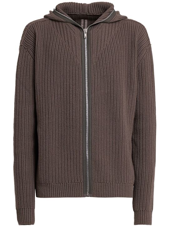 Rick Owens - Hoodie aus Wolle mit Reißverschluss