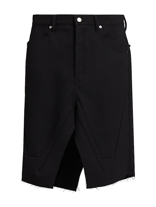 Rick Owens - Rock aus Wolle mit Schlitz