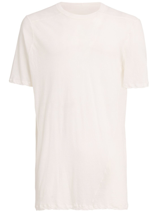 Rick Owens: T-Shirt aus Baumwolljersey mit Druck „Level T“