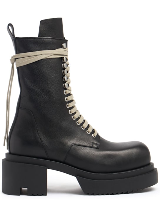 Rick Owens: Schnürstiefel aus Leder „Bogun“