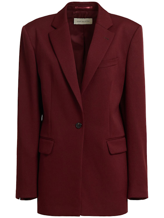 Dries Van Noten: Einreihiger Blazer aus Wolle „Baftan“