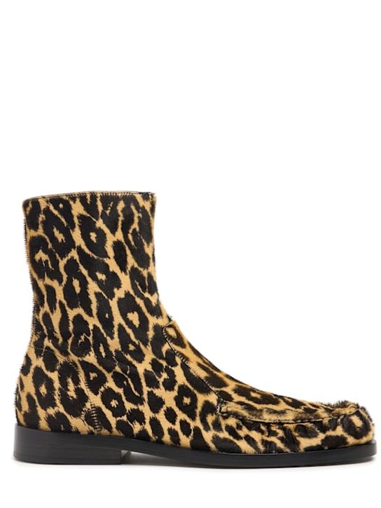 Jil Sander - Bedruckte Knöchelstiefel aus Leder "Leopard"