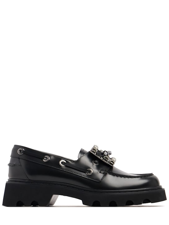 Roger Vivier: Mocassins en cuir Viv Rangers 20 mm