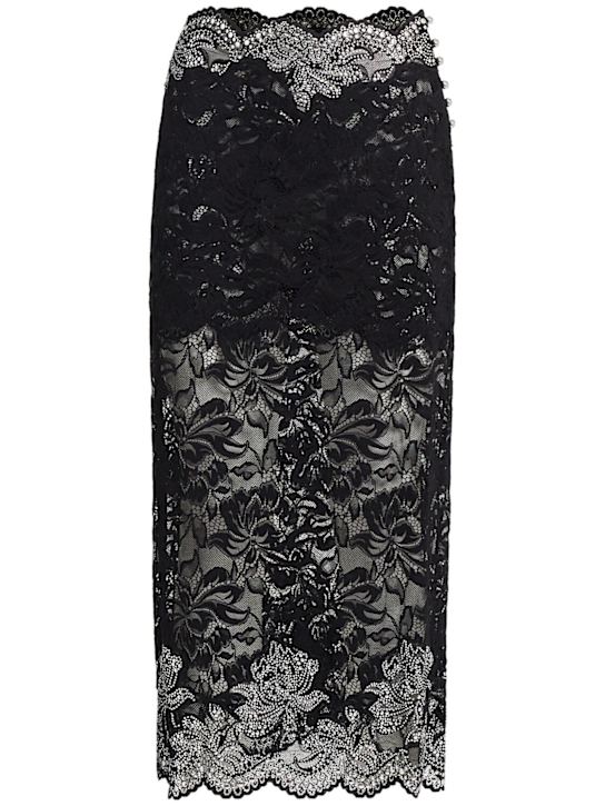 Rabanne: Scalloped midi skirt