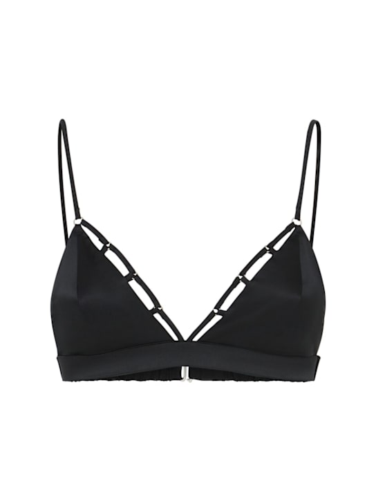 Fleur Du Mal - Soutien-gorge triangle en soie Cage