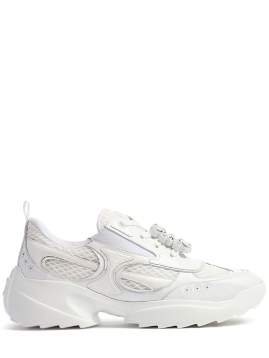 Roger Vivier - Sneakers Viv On The Run in mesh con lacci