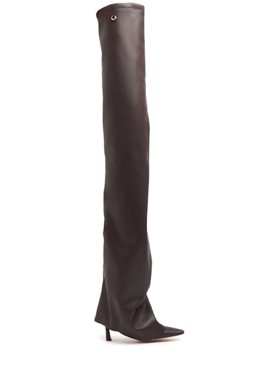 The Attico: 95mm schenkelhohe Nylonstiefel „Robin OTK“