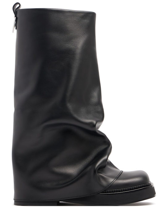 The Attico - 30mm hohe Kampfstiefel aus Leder „Robin“
