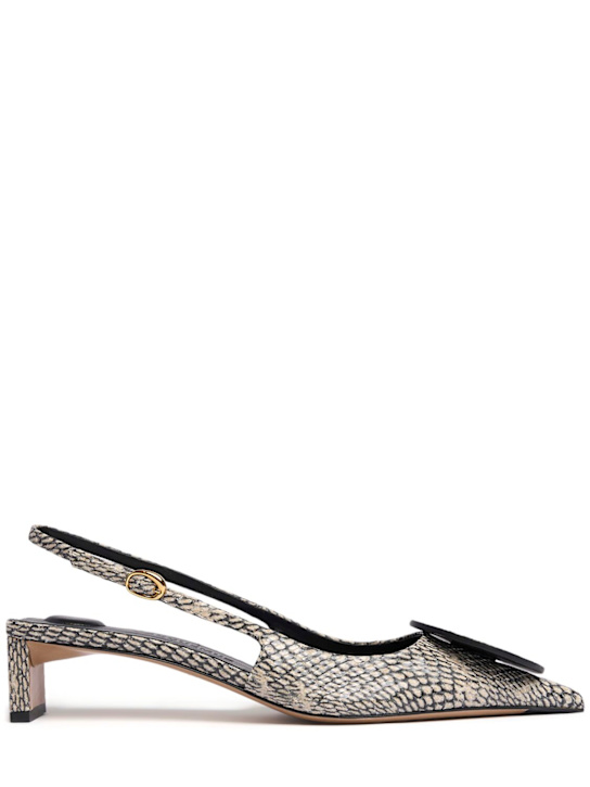 Jacquemus - 40mm hohe Pumps mit Pythondruck „Duelo B“
