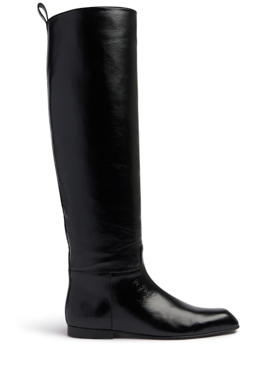 Khaite: 25mm kniehohe Lederstiefel „Colt“