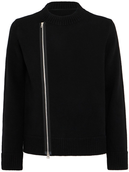 Sacai: Strickjacke aus Wolle