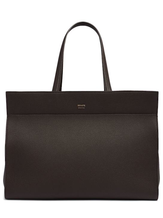 Khaite: Bolso tote Crosby de piel suave