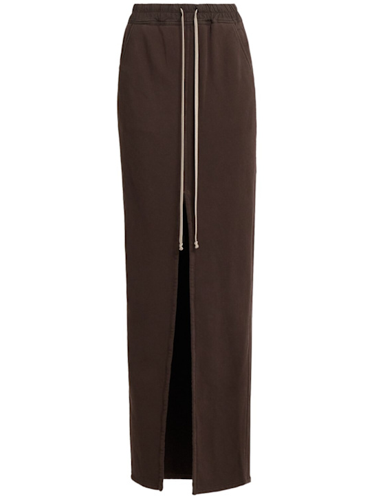 Rick Owens DRKSHDW - Jupe longue fendue devant en jersey Phleg