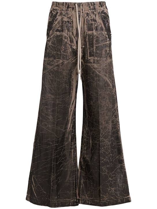 Rick Owens DRKSHDW - Pantalon Geth Belas noir à effet foil