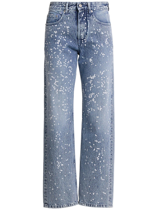 MM6 Maison Margiela - Gerade Jeans aus verziertem Denim