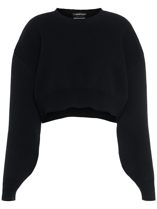 Tom Ford - Maglia cropped in lana e cashmere