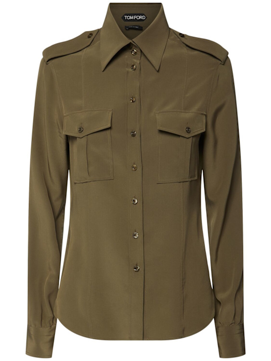 Tom Ford - Chemise en soie crêpe de Chine