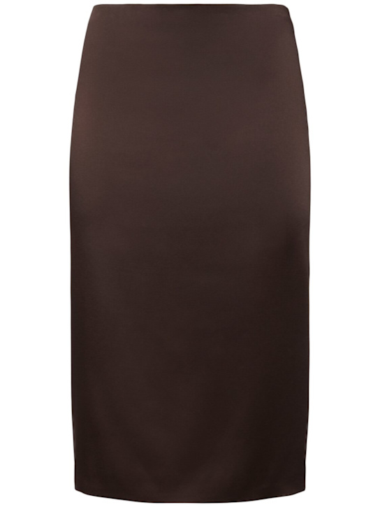 Tom Ford: Jupe crayon mi-longue en crêpe de satin envers
