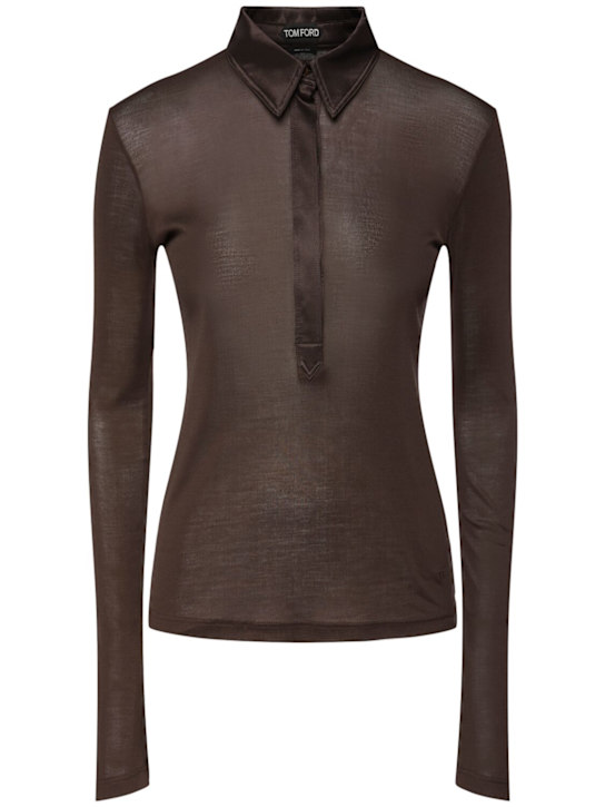 Tom Ford - Polo in jersey di seta