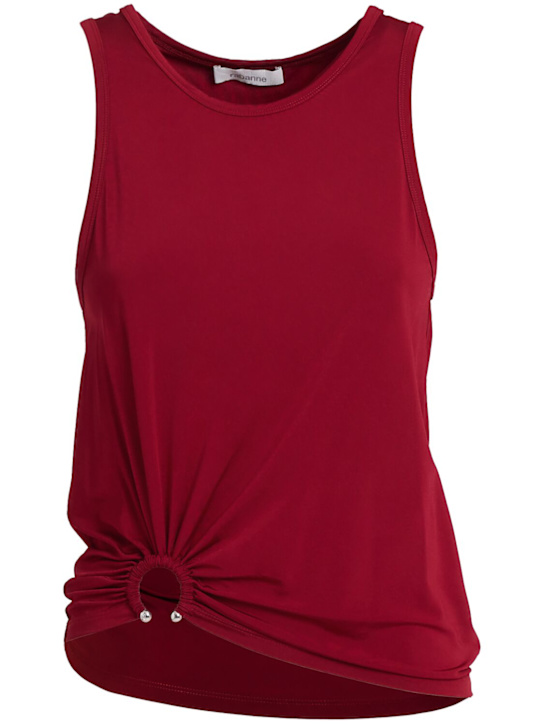 Rabanne - Viscose jersey tank top