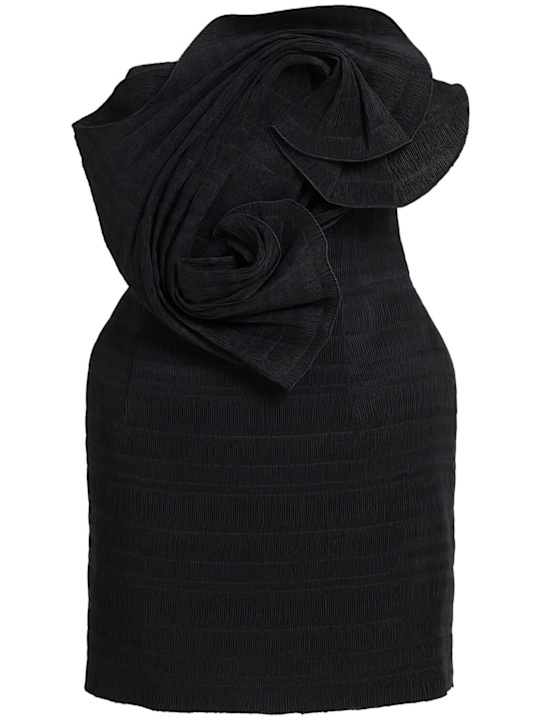 Magda Butrym: Short Strapless Dress with Roses