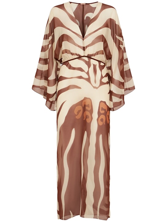 Johanna Ortiz - Robe longue imprimée de guérisseurs spirituels