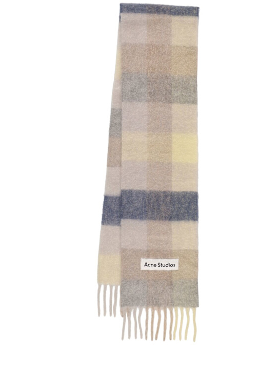 Acne Studios - Sciarpa in misto alpaca con logo